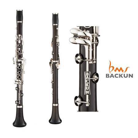 Picture of BACKUN Alpha Plus Bb Granadilla Wooden Clarinet With Nickel Keys - Custom Order. Prices Available on Request