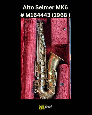 Picture of Second Hand Saxophone Alto Selmer MK6 # M164443 (1968 )