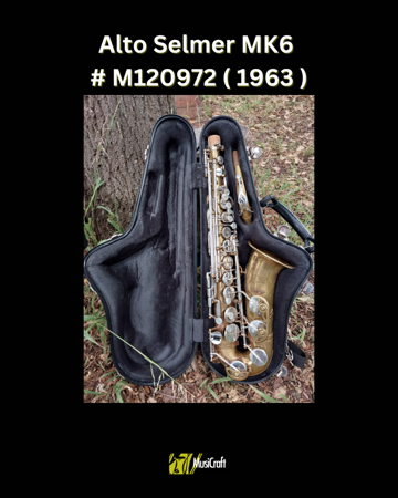 Picture of Second Hand Saxophone  Alto Selmer MK6 # M120972 ( 1963 )